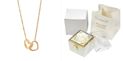 Rotating Rose Gift Box  Jewelry Packaging Box