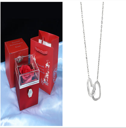 Rotating Rose Gift Box  Jewelry Packaging Box