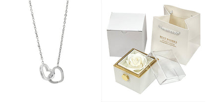 Rotating Rose Gift Box  Jewelry Packaging Box